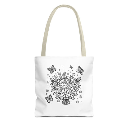 Color Me Flowers Tote Bag