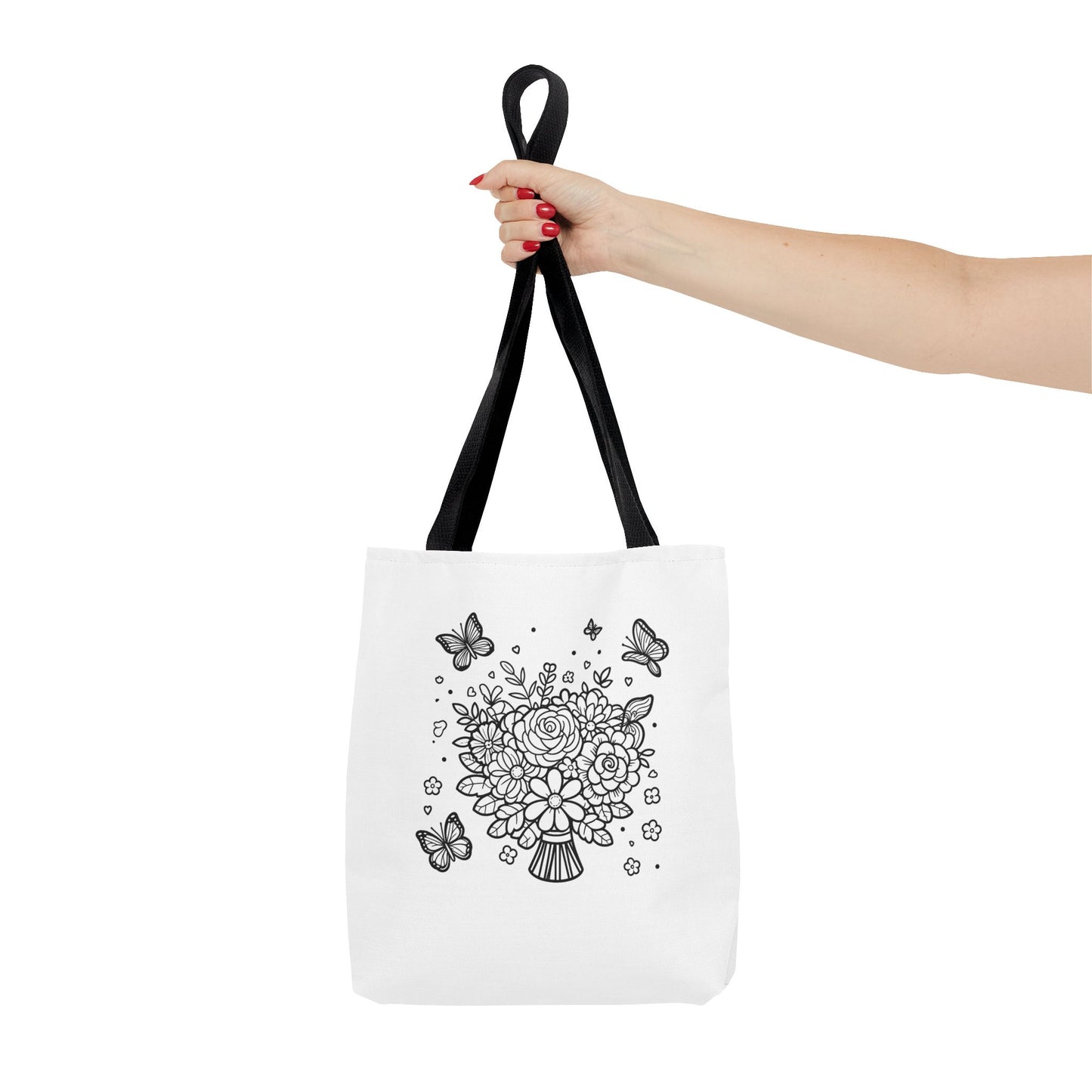 Color Me Flowers Tote Bag