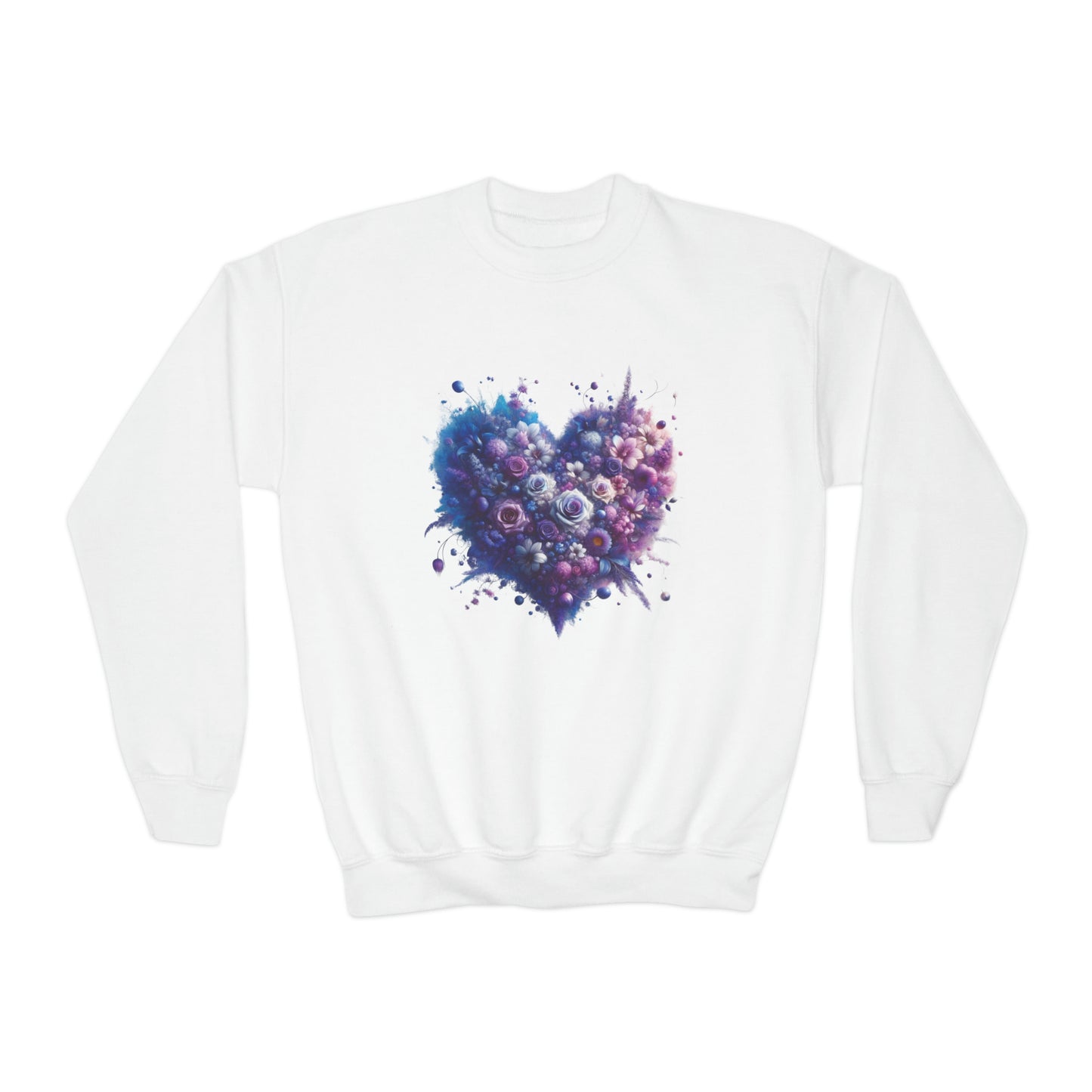 Kids Floral Heart Sweatshirt