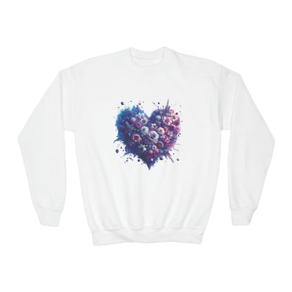 Kids Floral Heart Sweatshirt
