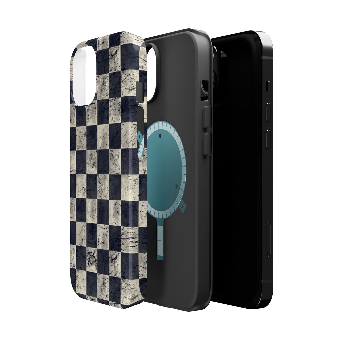 Checkered Magnetic iPhone Case