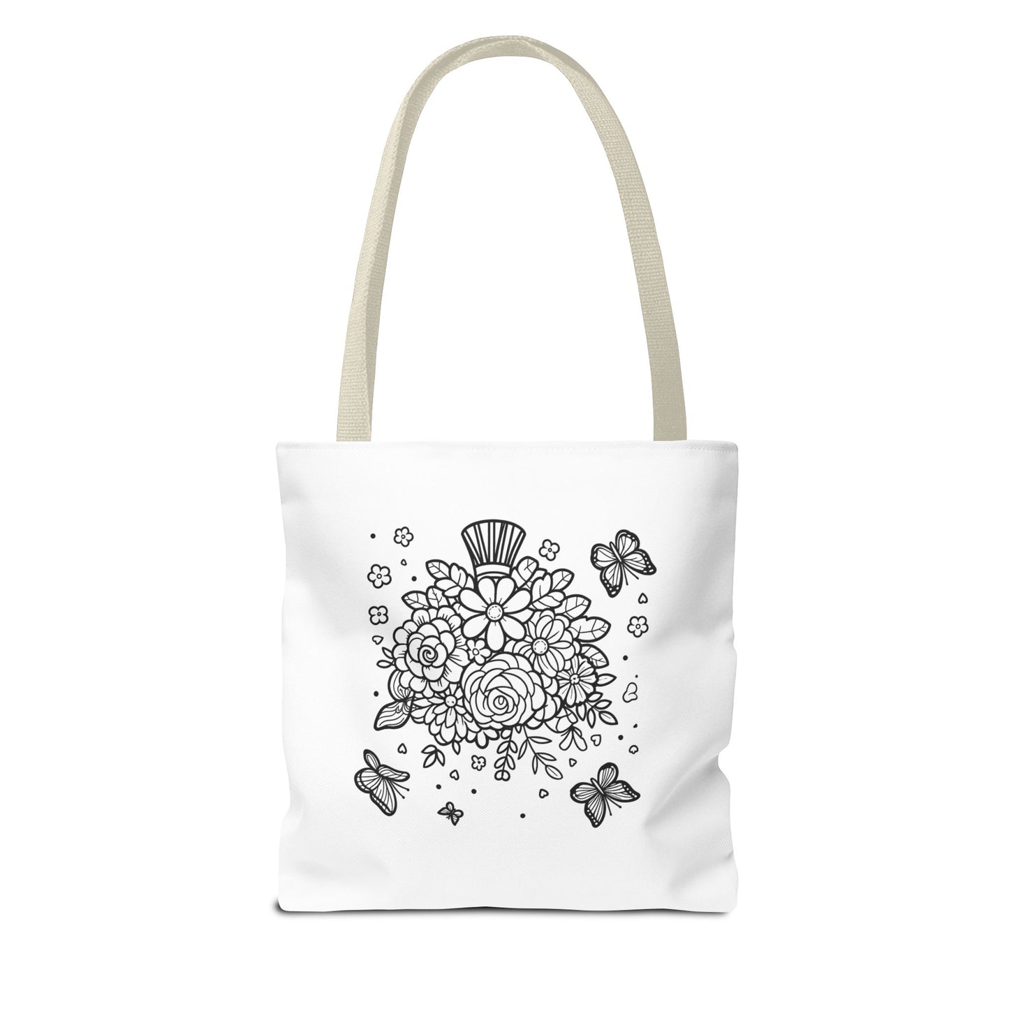 Color Me Flowers Tote Bag