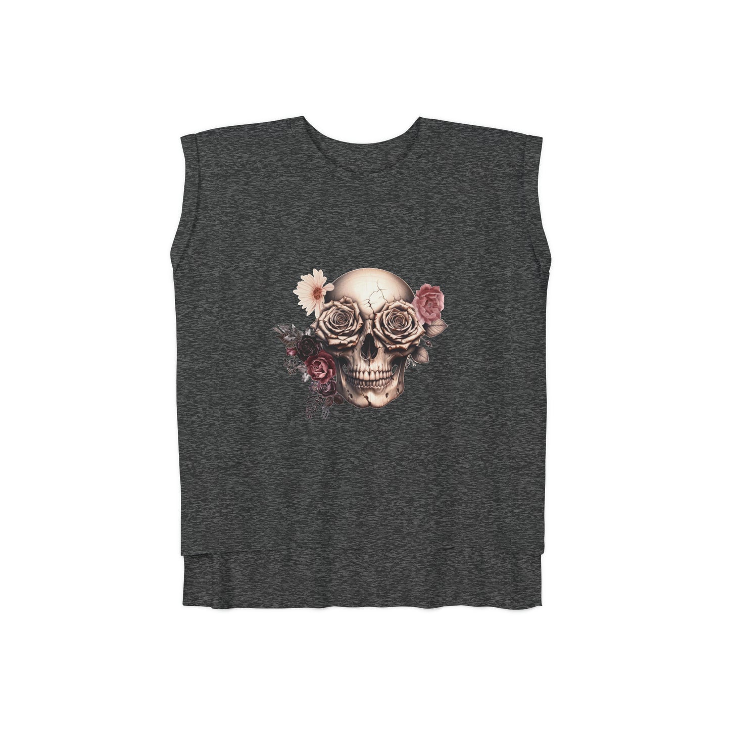 Rustic Garden Skull Muscle Tee