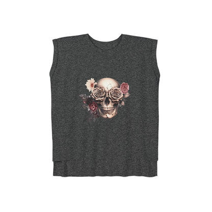 Rustic Garden Skull Muscle Tee