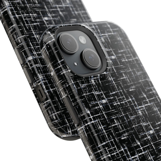 Midnight Grid Texture Magnetic iPhone Case