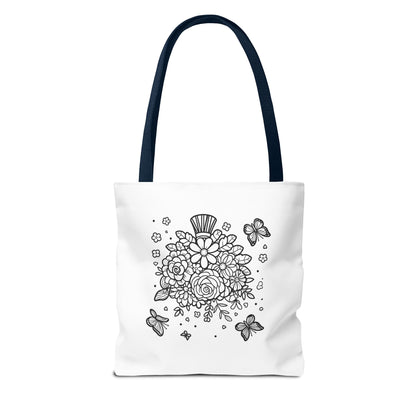 Color Me Flowers Tote Bag