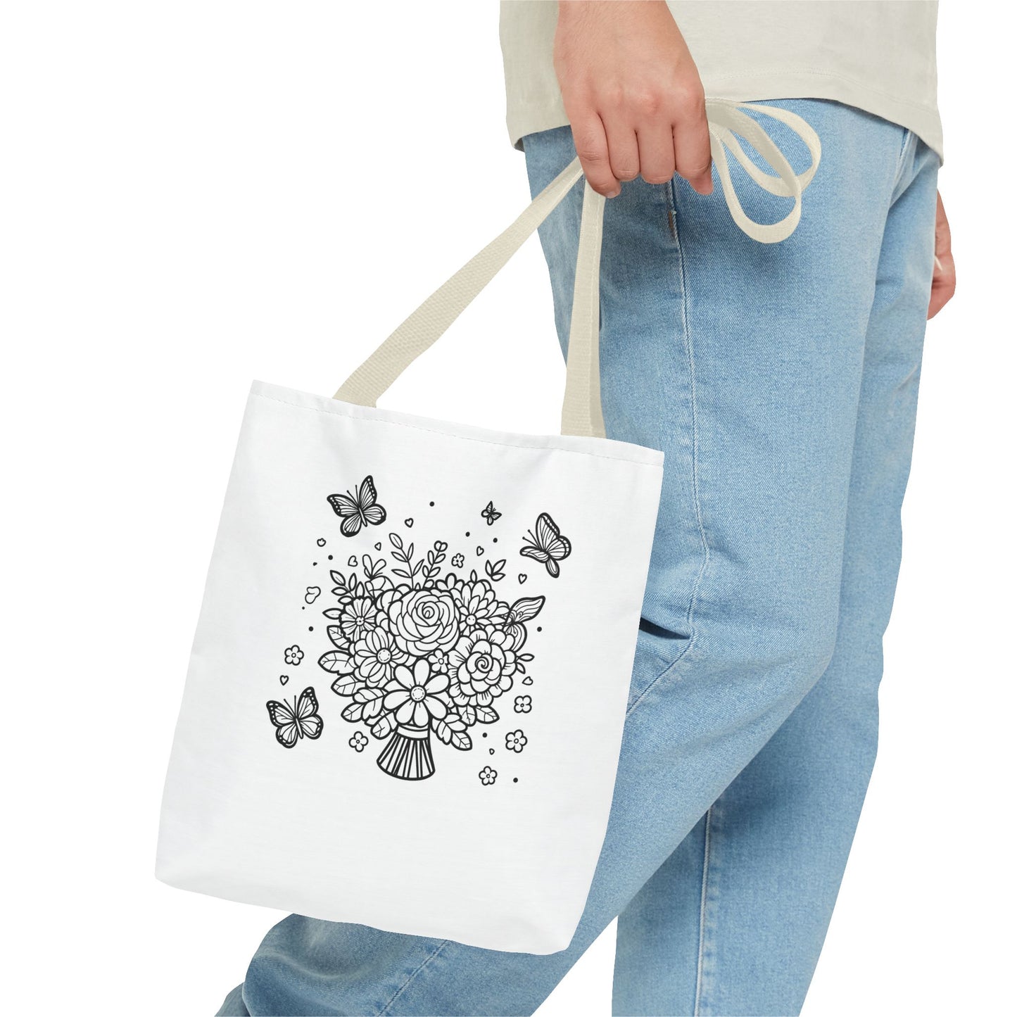 Color Me Flowers Tote Bag