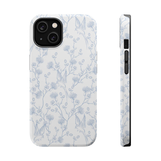 Bluebird Blossom Magnetic iPhone Case