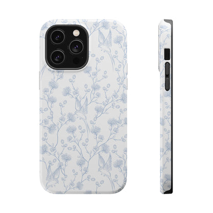Bluebird Blossom Magnetic iPhone Case