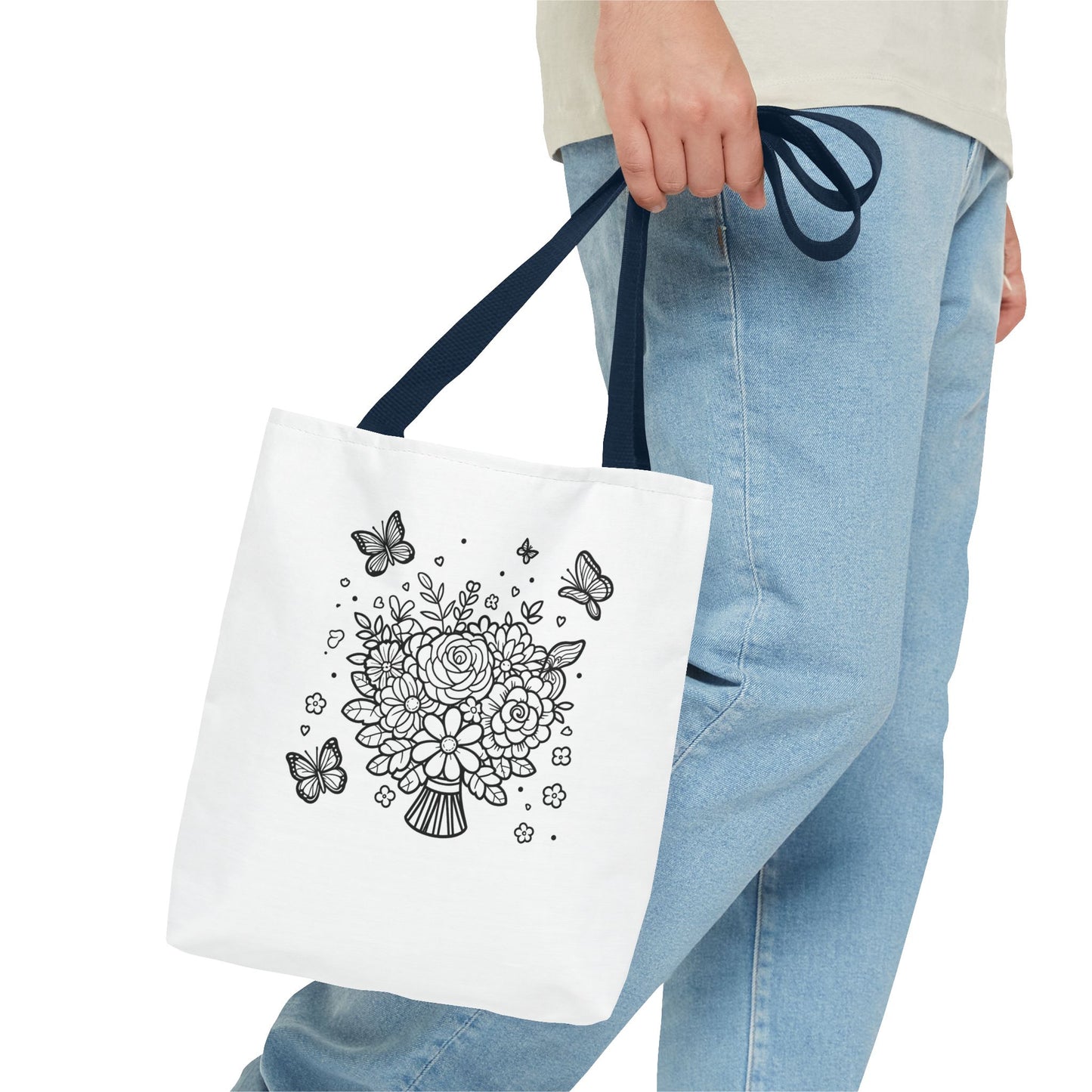 Color Me Flowers Tote Bag