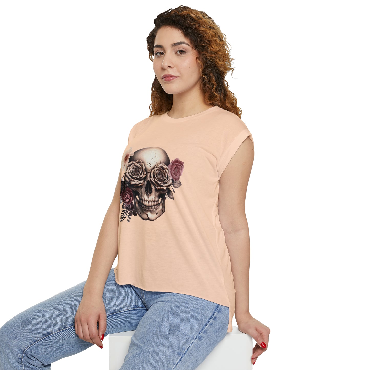 Rustic Garden Skull Muscle Tee