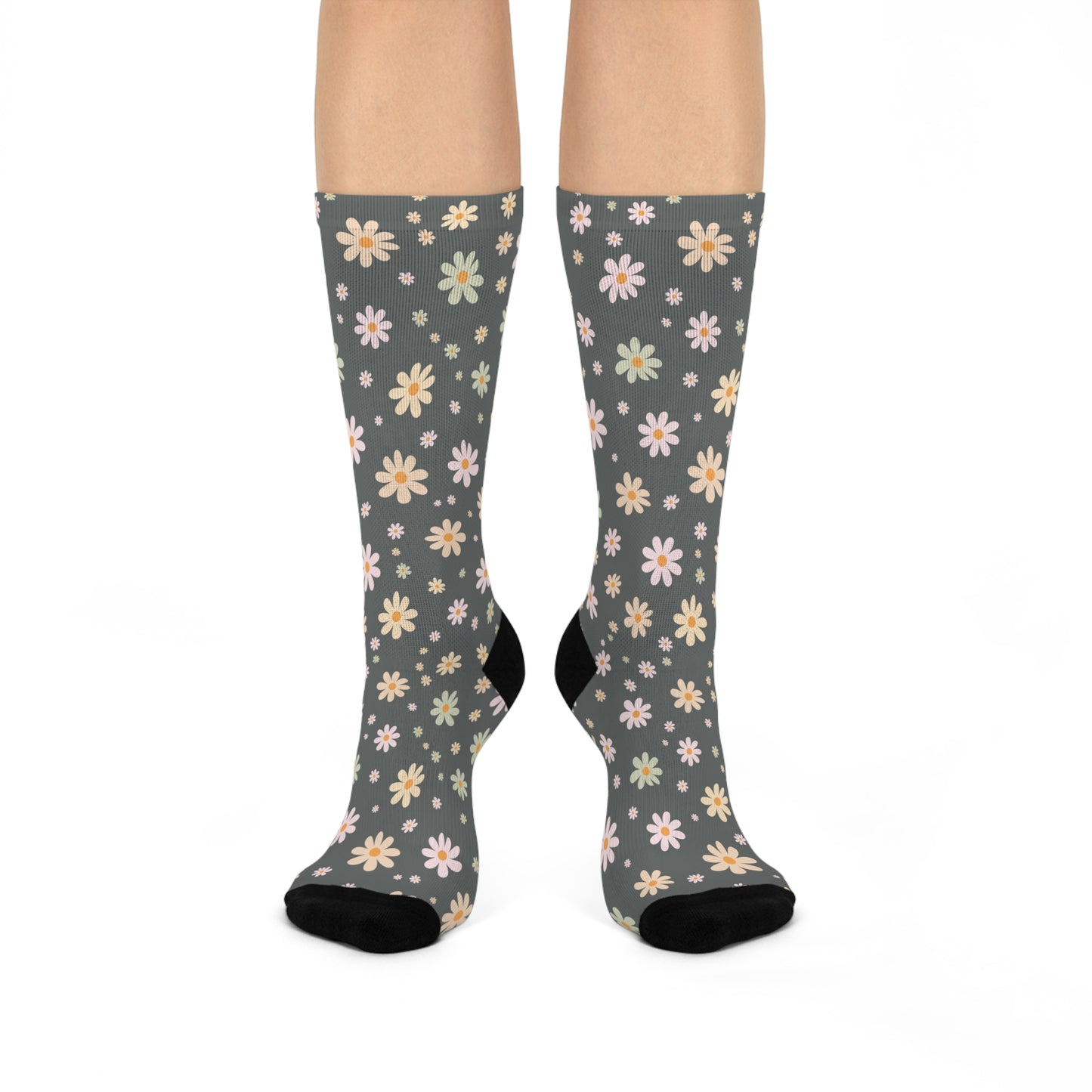 Retro Daisy Crew Sock