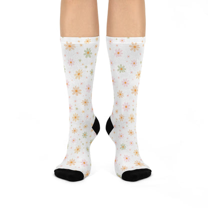 Retro Daisy Crew Sock