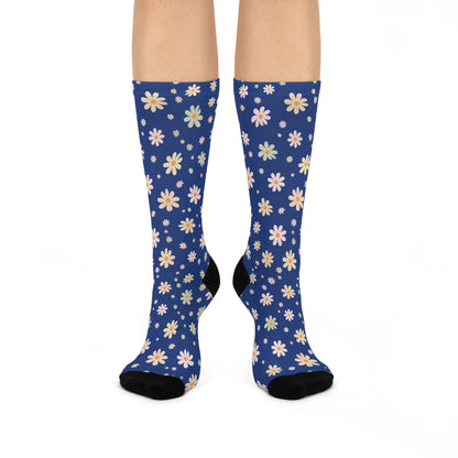 Retro Daisy Crew Sock