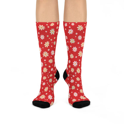Retro Daisy Crew Sock
