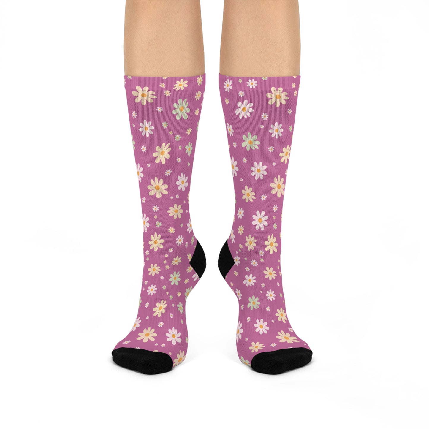 Retro Daisy Crew Sock