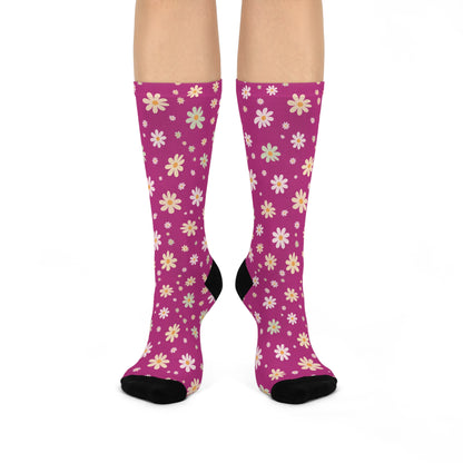 Retro Daisy Crew Sock