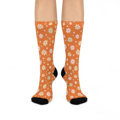 Retro Daisy Crew Sock