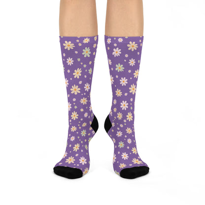 Retro Daisy Crew Sock